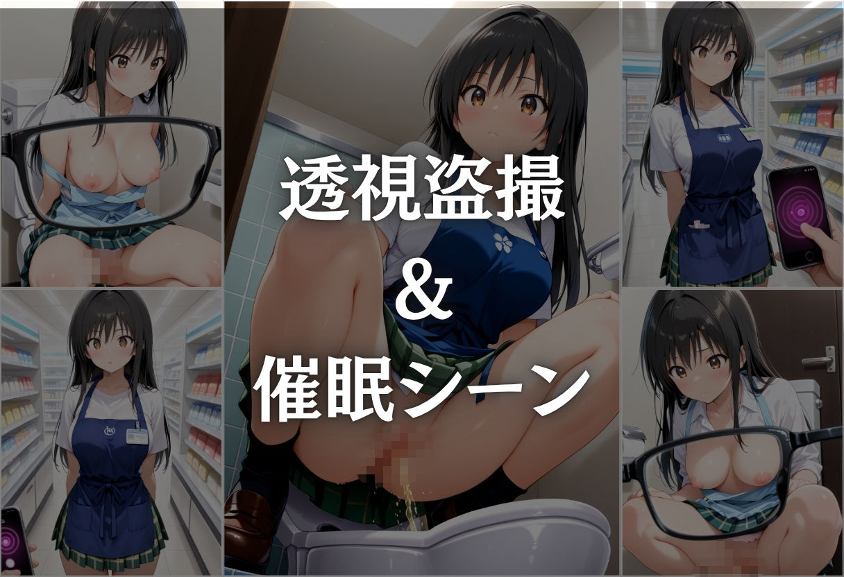 透視メガネ〜狙われた古手川唯〜コンビニバイト中の絶頂 - サンプル画像 4