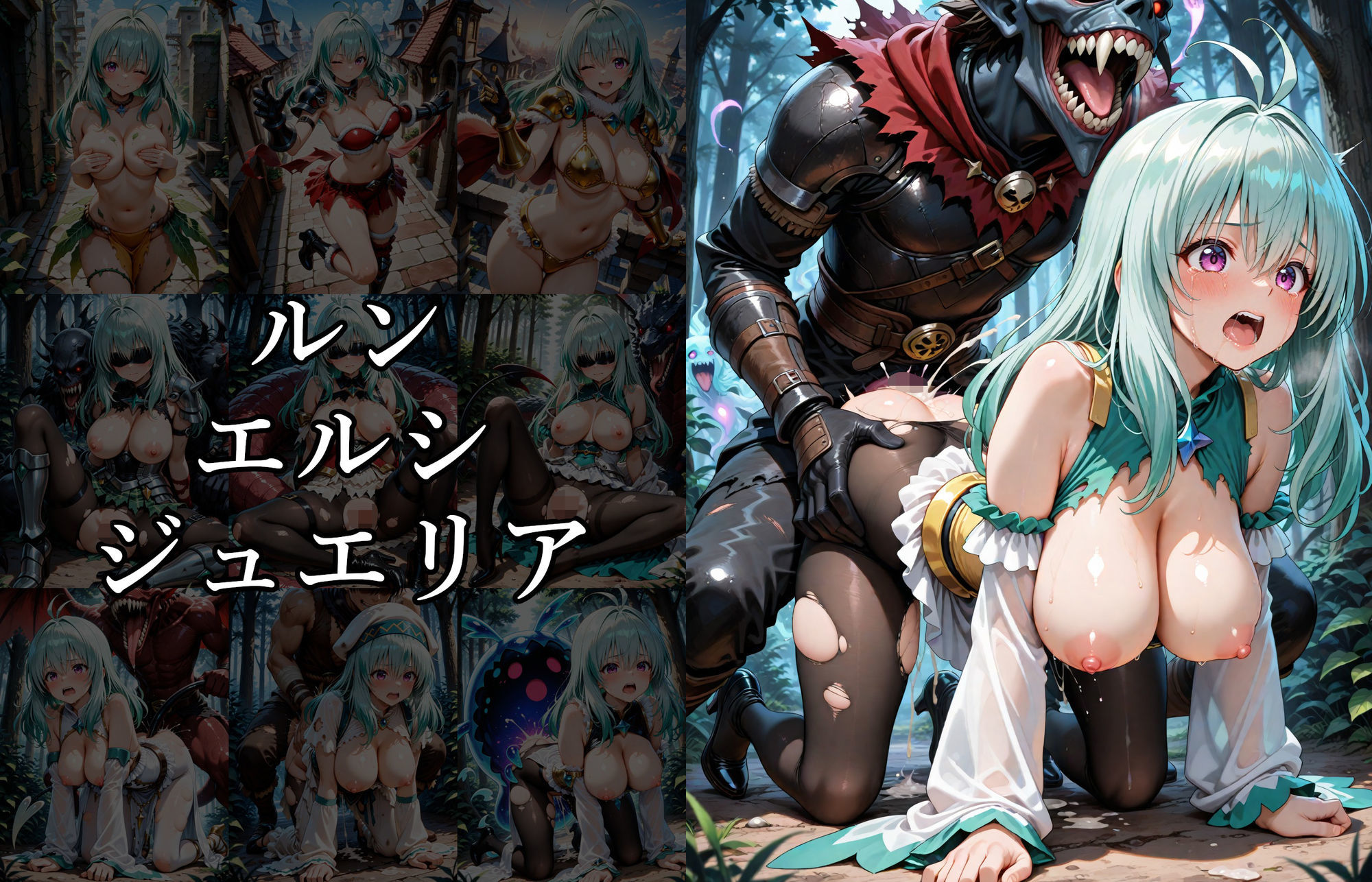 ToLOVEるヒロイン異世界堕ち 〜モンスターに囚われ快楽に溺れる〜 - サンプル画像 3