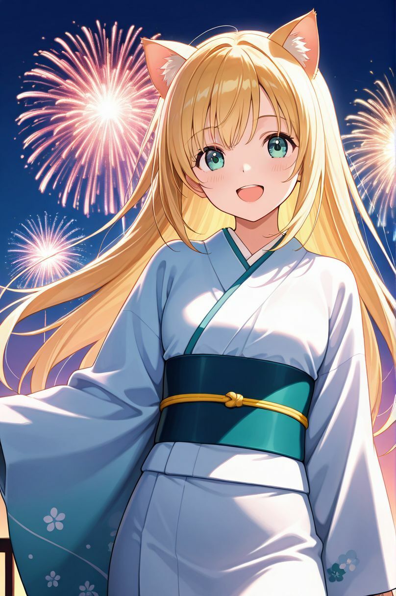 けもラボ★図鑑『ひらひら浴衣と、ひみつの耳と。』 - サンプル画像 3