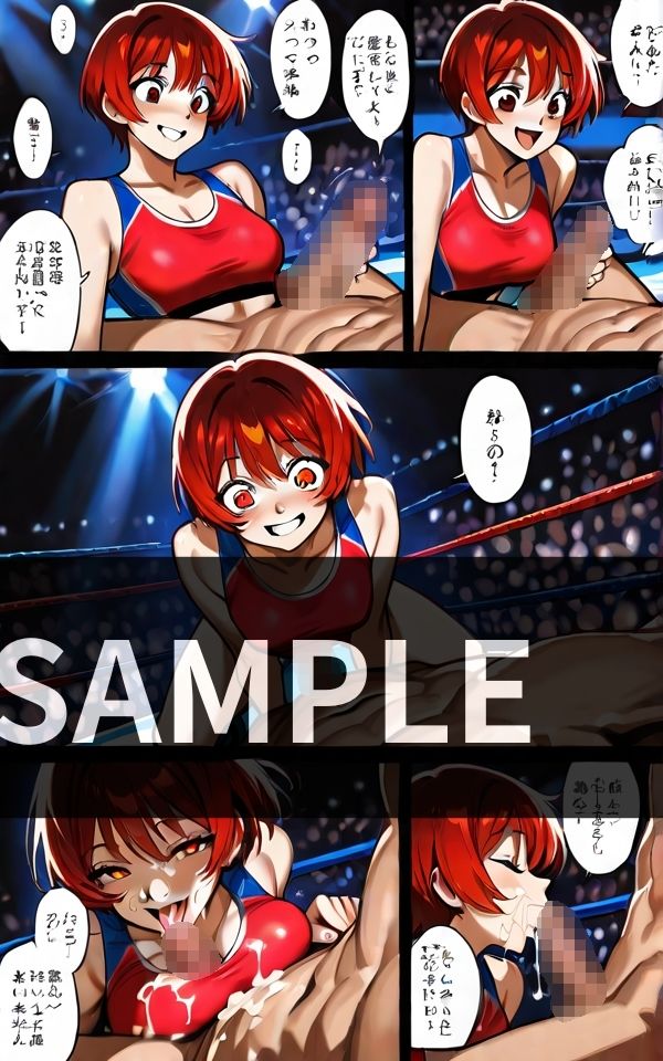 未来の女子プロレス ただの 公開セックスの場に - サンプル画像 2