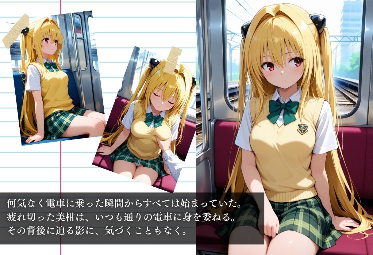痴●電車NTR 金色の闇 痴●常習の男に犯●れ孕ませられる - サンプル画像 1