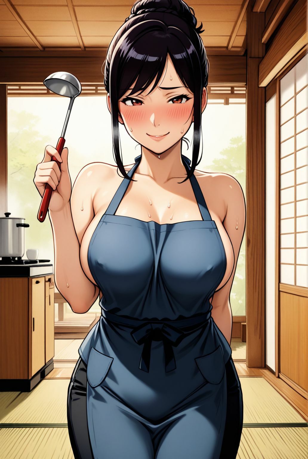 義母の味、そしてカラダ 〜エプロン一枚の午後〜 - サンプル画像 3