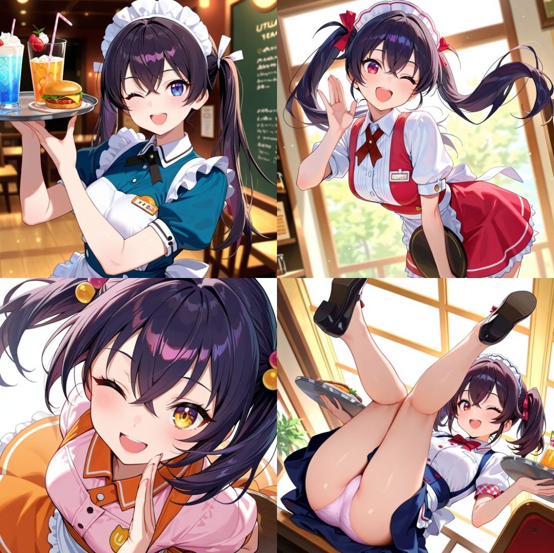 あやかちゃんのバイト姿で明るくエッチ - サンプル画像 1