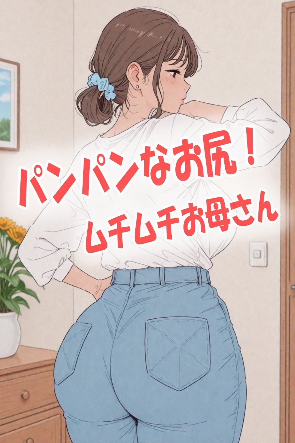 人妻ムチムチ巨乳巨尻お母さんが発情して大興奮ムラムラがとまらない！イラスト300枚 - サンプル画像 3