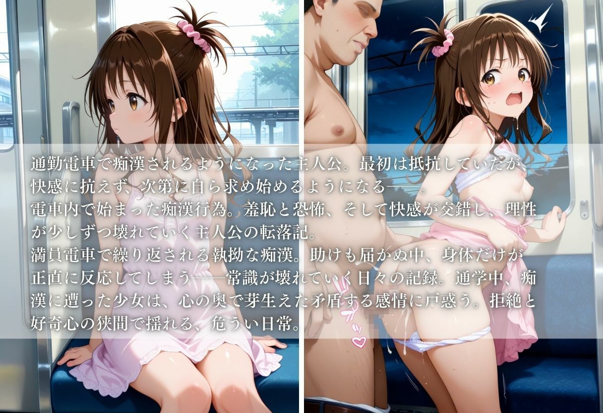 【電車痴●】痴●列車〜結城美柑〜 - サンプル画像 1