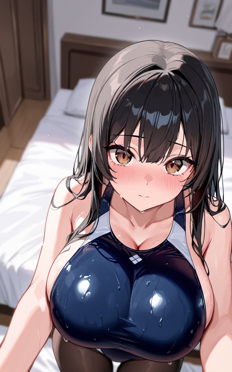 巨乳な妹とスクール水着を着て〇〇なことをする話 - サンプル画像 2