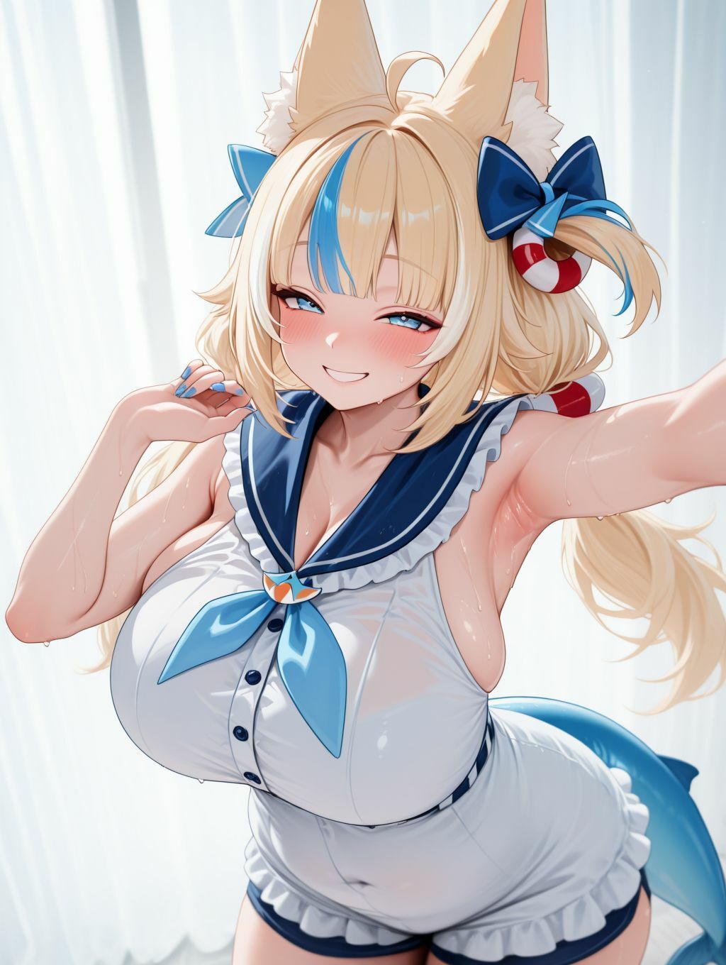 巨乳ムチムチの鯖ちゃん - サンプル画像 1