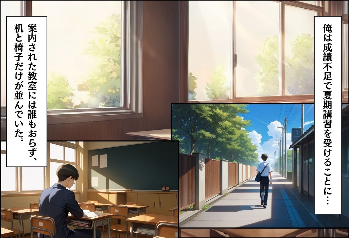 引っ越してきた田舎町がムチムチ熟女だらけだった話 〜学校の夏期講習編〜 - サンプル画像 3