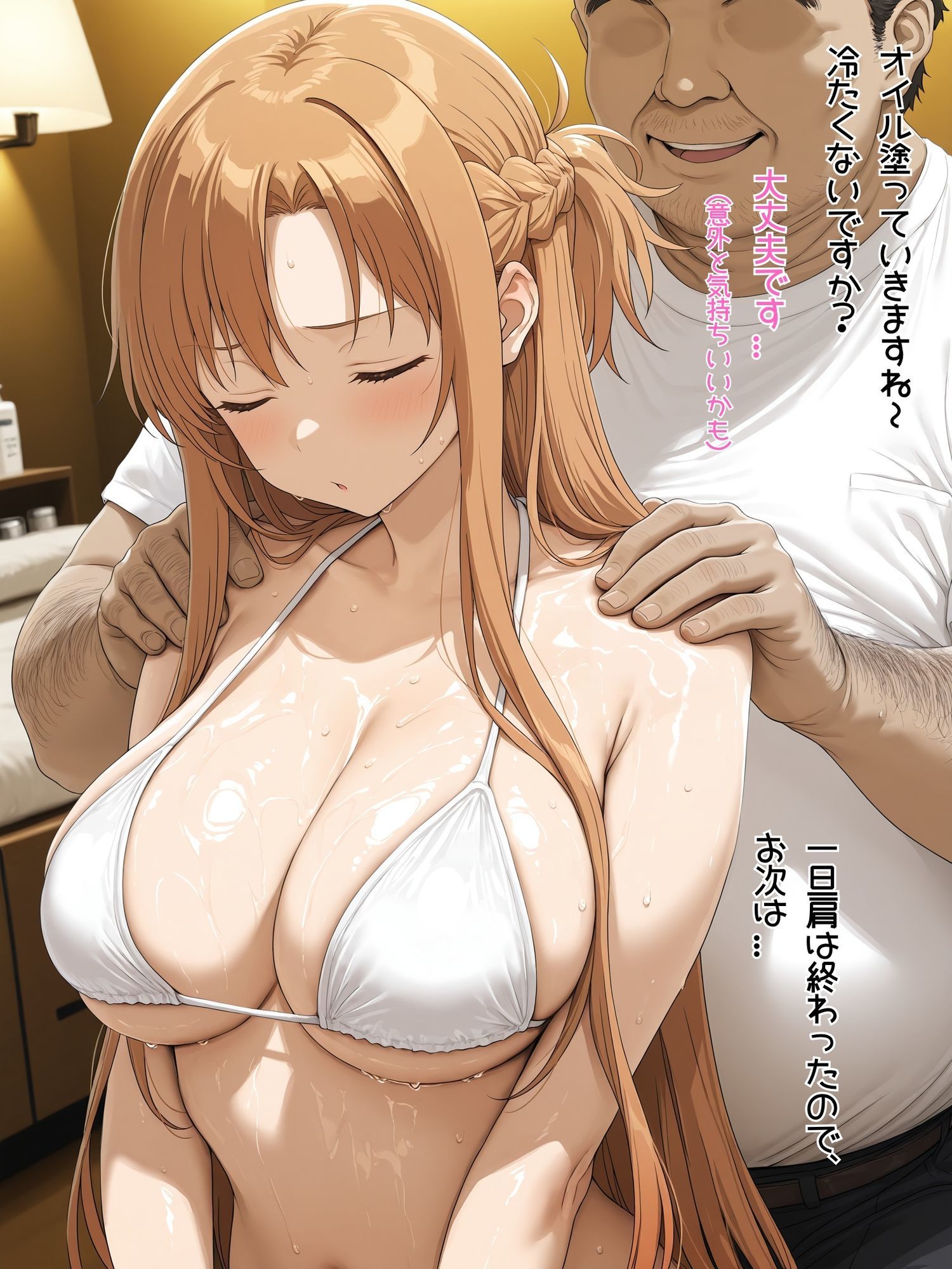 悪徳マッサージに堕ちる少女  結城明〇奈編 - サンプル画像 2