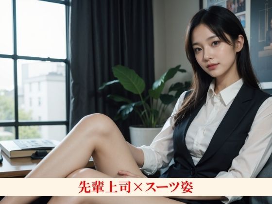 僕のことを好きな先輩上司は出張先で最終的に裸になる〜スーツ姿で誘惑してくるけど反応してなかったら下着になって、最終的に全裸になる先輩〜 - サンプル画像 3