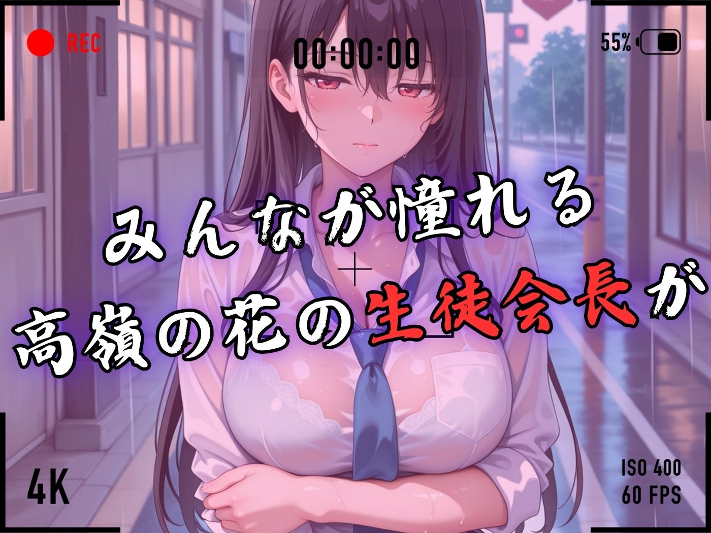 【4Kイラスト】1万3000人の生徒を抱いた校長による榊原春香への性指導（雨宿り編） - サンプル画像 3