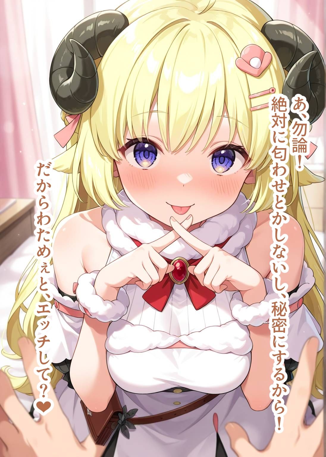 推しのVとセックスする話【角〇わため】 - サンプル画像 4