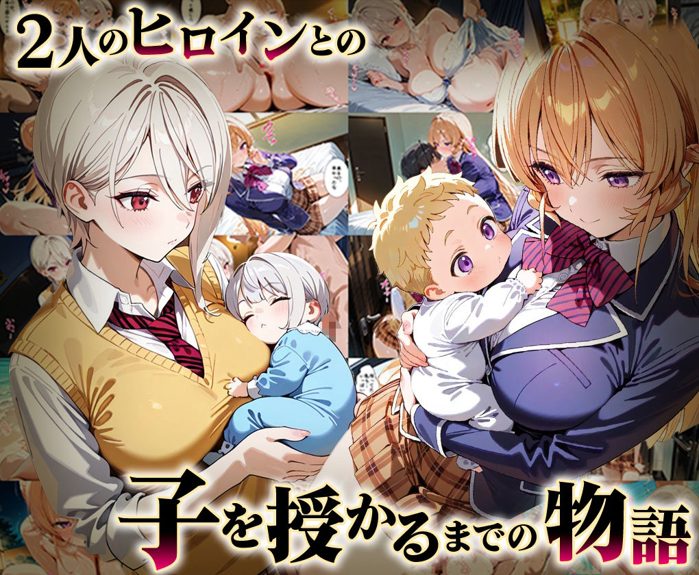 「生まれてきてよかった…」催●支配アプリで支配された2人のヒロインと‘家族’になるまでの話。_薙○えりな × 薙○アリス - サンプル画像 1