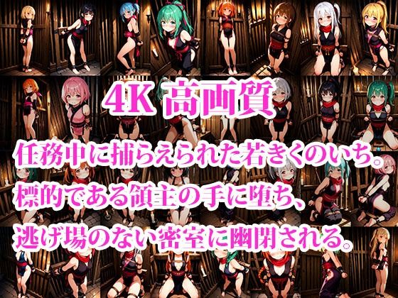 囚われちっぱいくのいち 〜抗えない快楽の檻〜 - サンプル画像 1