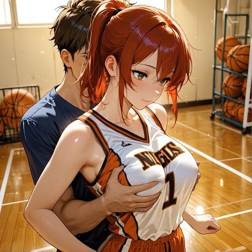 スポーツ女子セクシーイラスト集『女子バスケ選手山里亜希』 - サンプル画像 2
