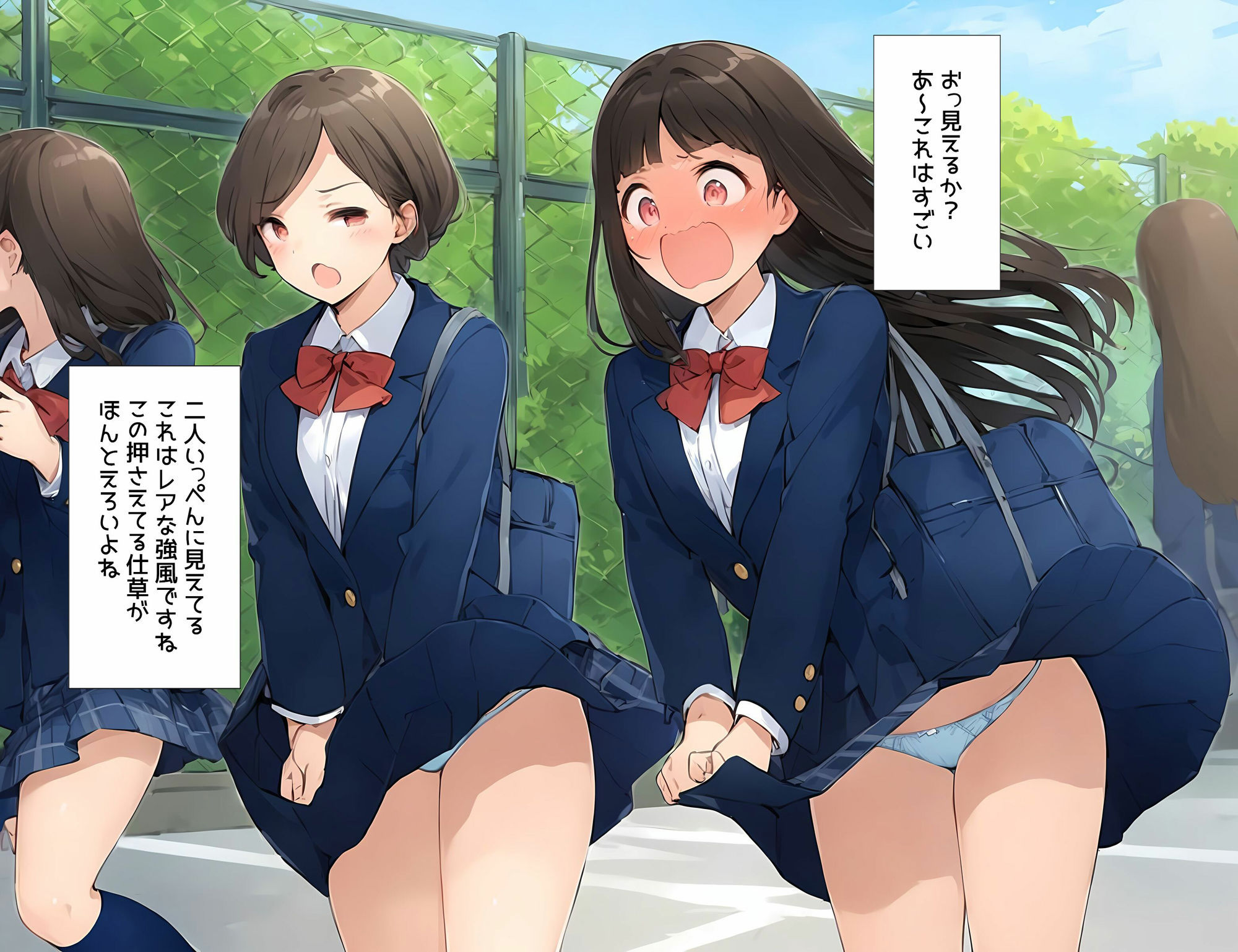 僕はクラスメイト全員の下着が見たい31  この地域は強風が強くてスカートが…編 - サンプル画像 3