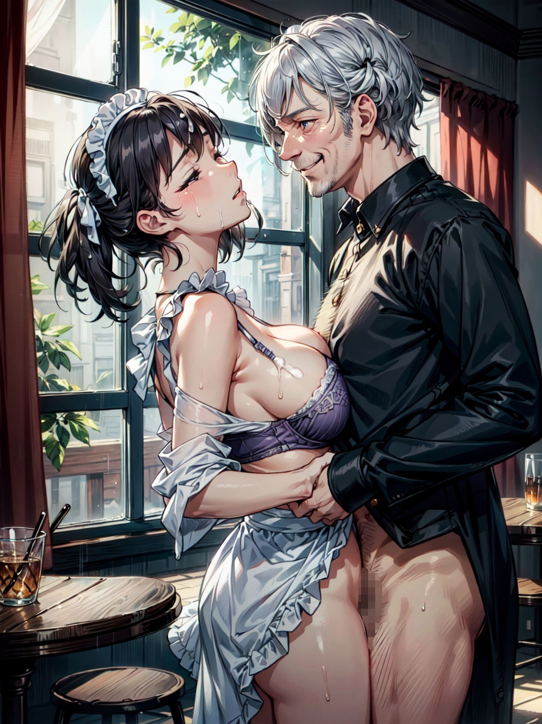 高額時給の罠、豪邸で富豪から犯●れた新人メイド - サンプル画像 4