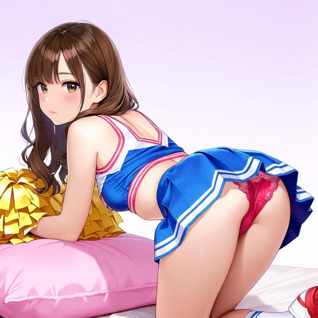 生パンチアガールの四つん這いパンチラ - サンプル画像 6