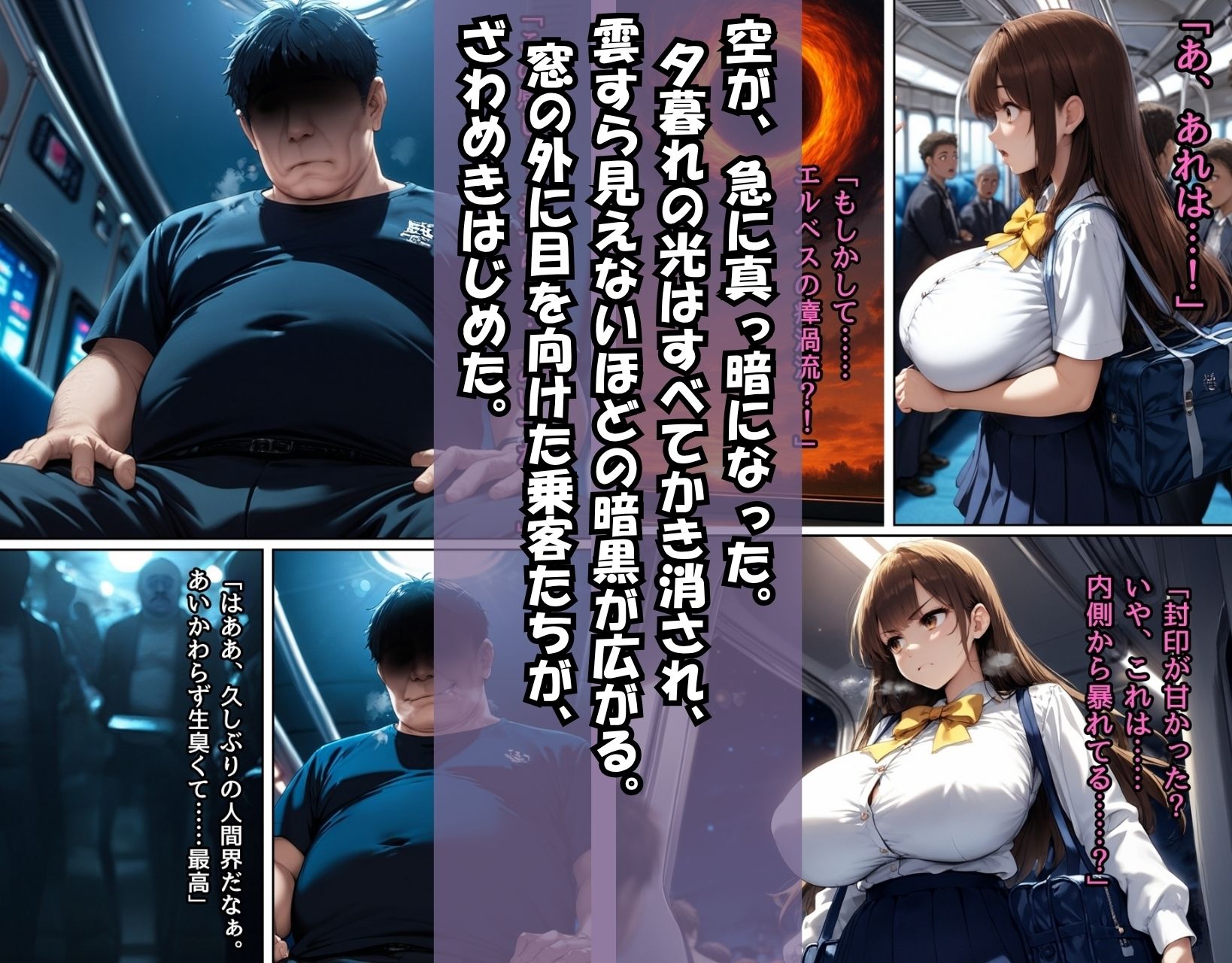 敗北した魔法少女エリオナ【車内輪〇編】 - サンプル画像 2