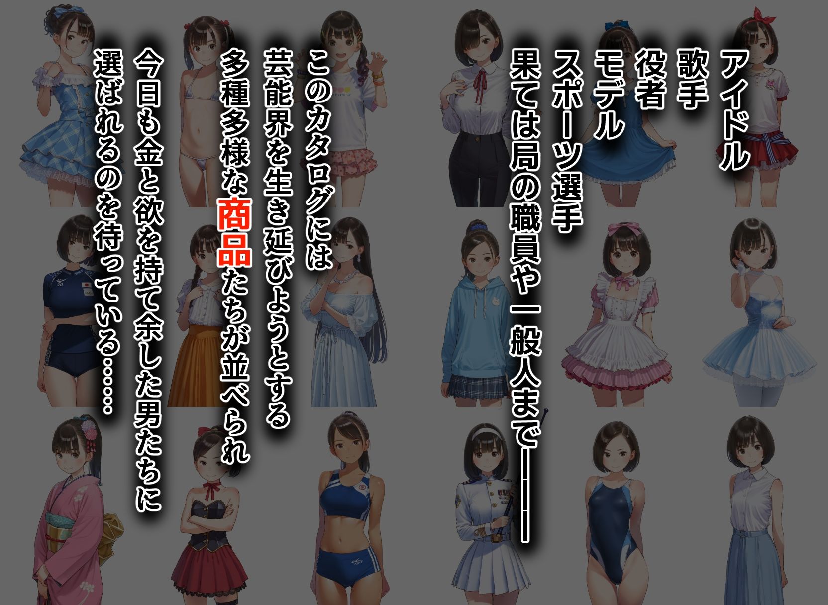 芸能界 性上納カタログ 「推しアイドルの穴、買いませんか？」 - サンプル画像 2