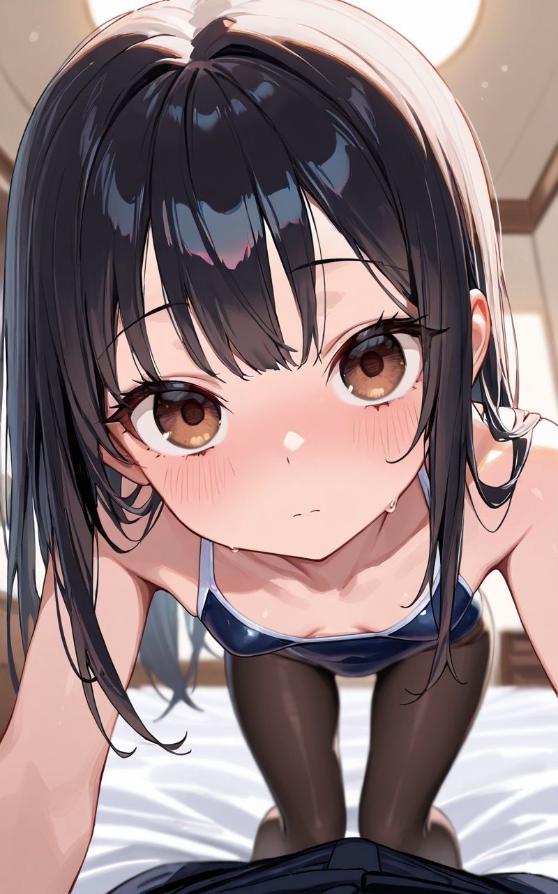 貧乳な妹に催●後にスクール水着を着させて〇〇なことをしちゃう - サンプル画像 1
