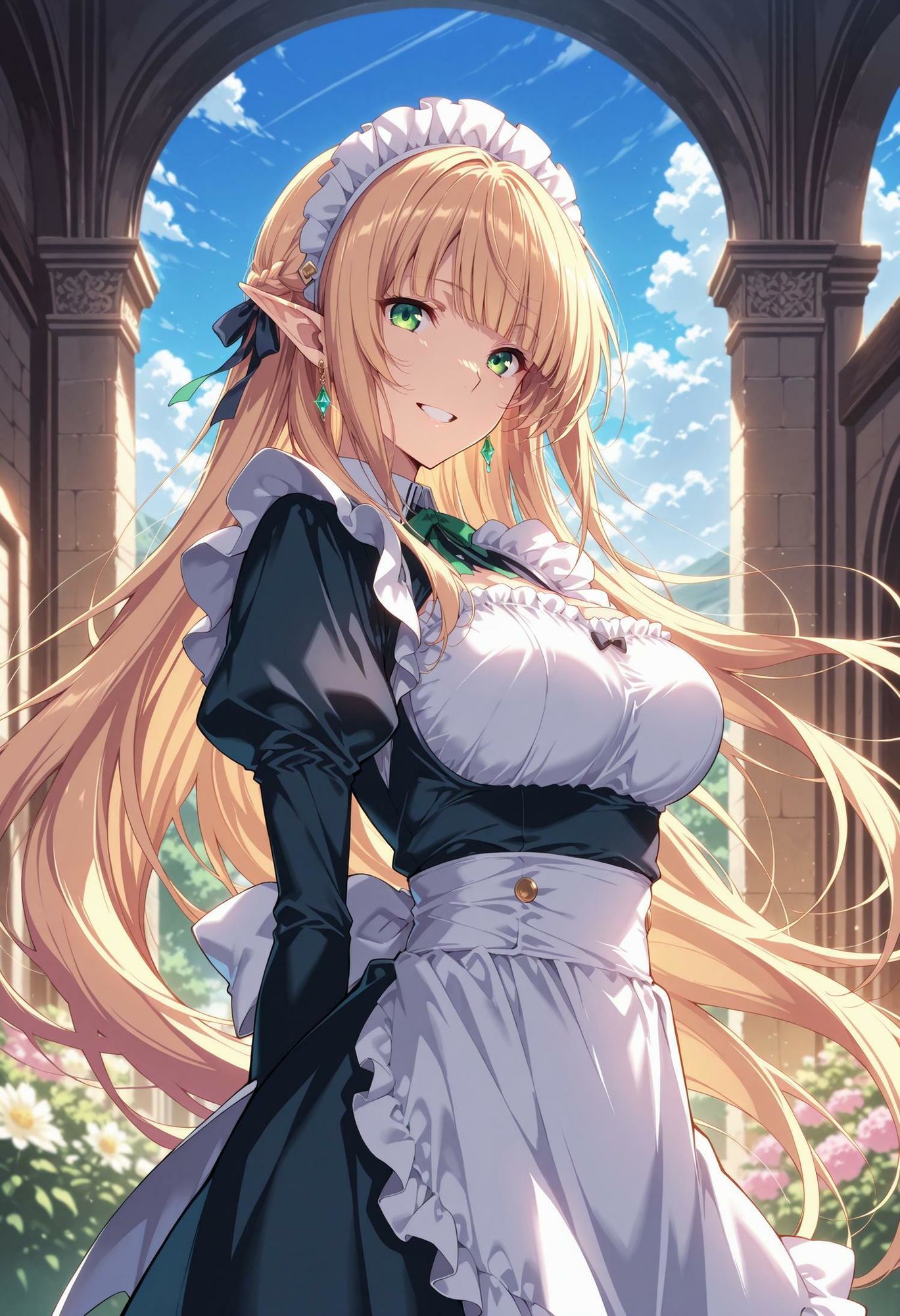 エルフのメイドさんからの熱烈ご奉仕！5 - サンプル画像 1