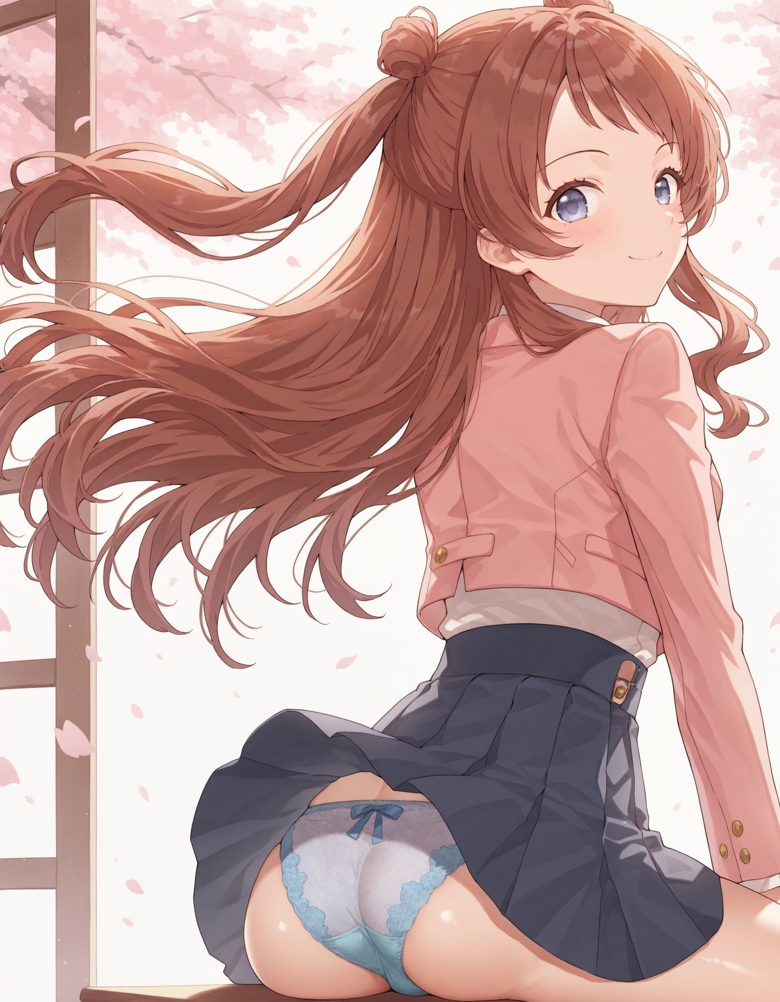 花〇咲季のパンチラ〜制服編〜 - サンプル画像 1