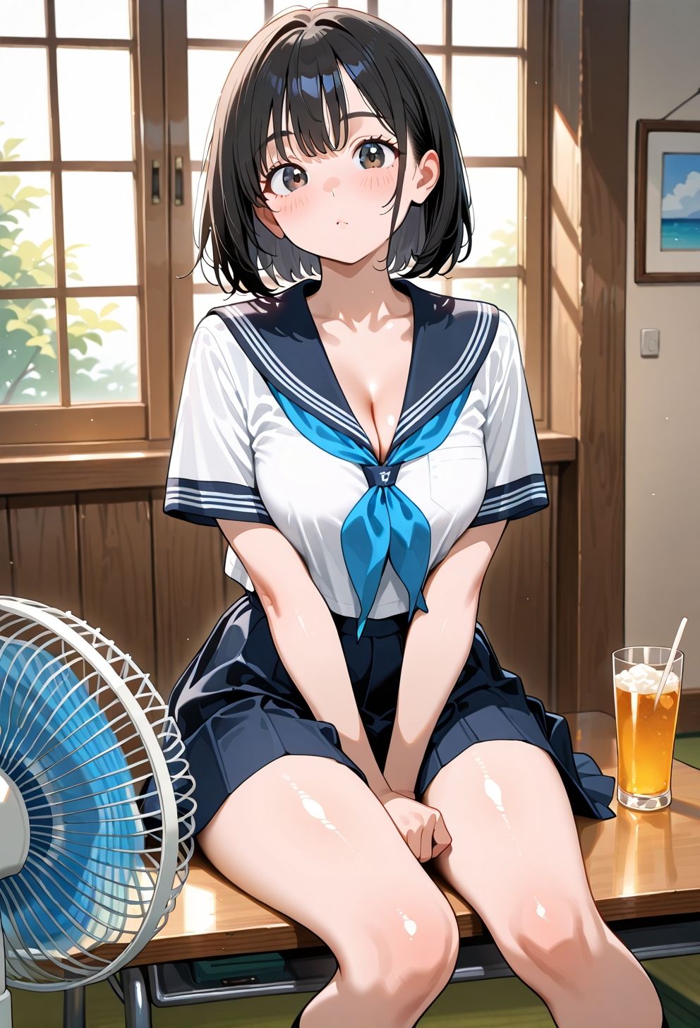 従順な女生徒を只今共同生指導 - サンプル画像 1