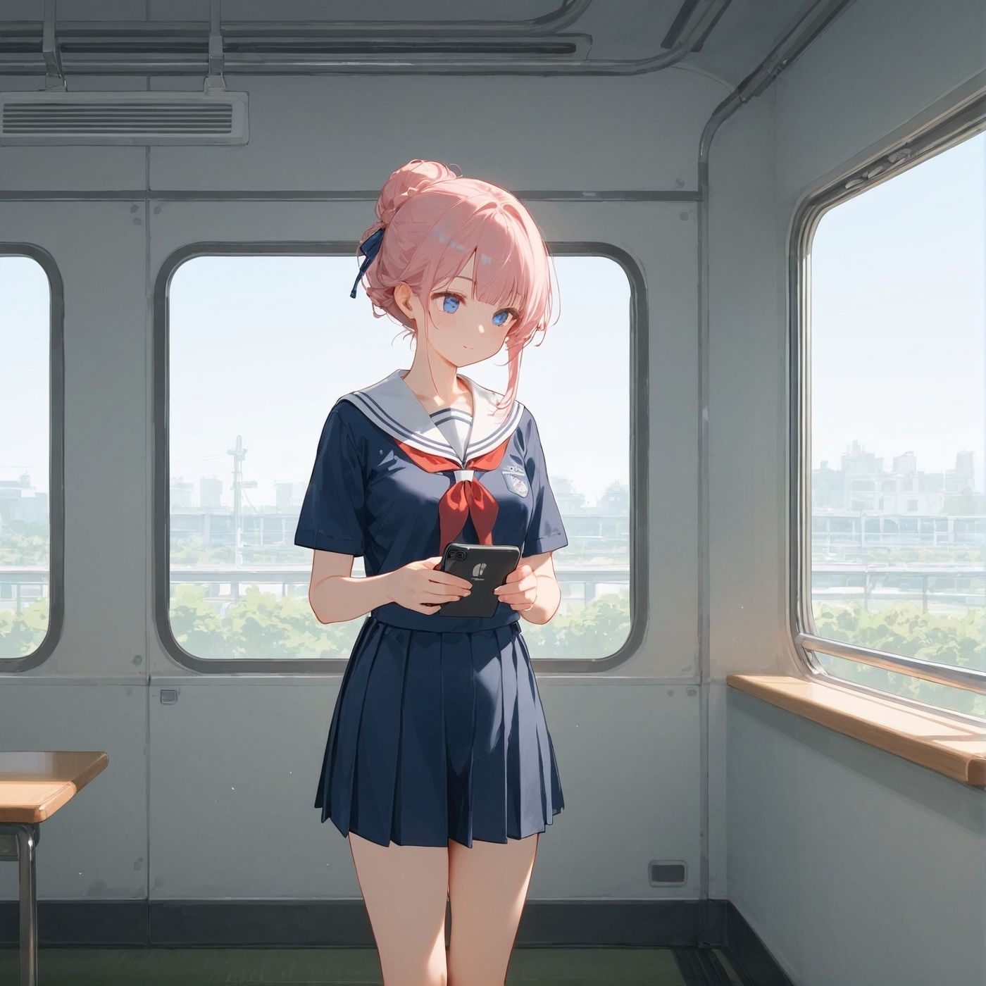 ビッチ用レ●プ車両！乗ったら終点まで乗り継ぎまくってください2【制服美少女の厳選CG300枚収録】 - サンプル画像 5