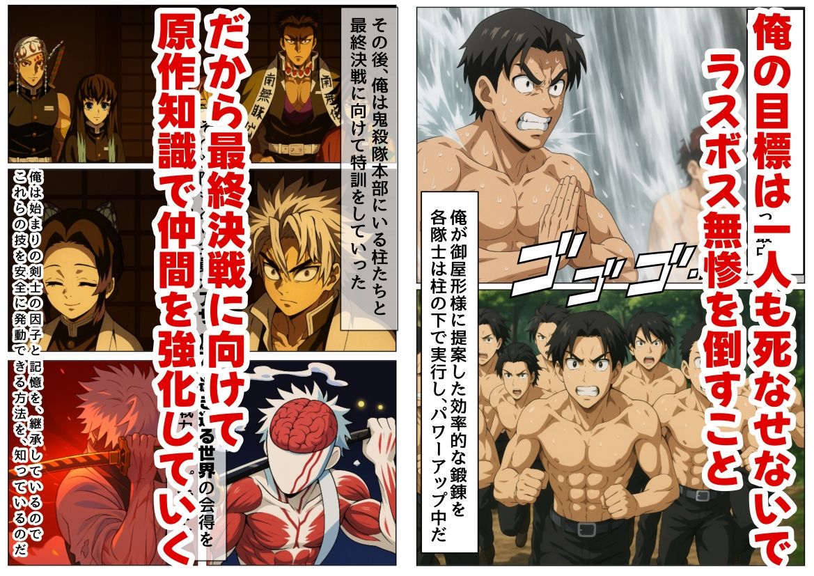 鬼滅な少女達に種付けしまくる【後編:無惨戦まで】《ストーリー＆台詞あり》〜【巨根チート主人公転生】〜 - サンプル画像 2