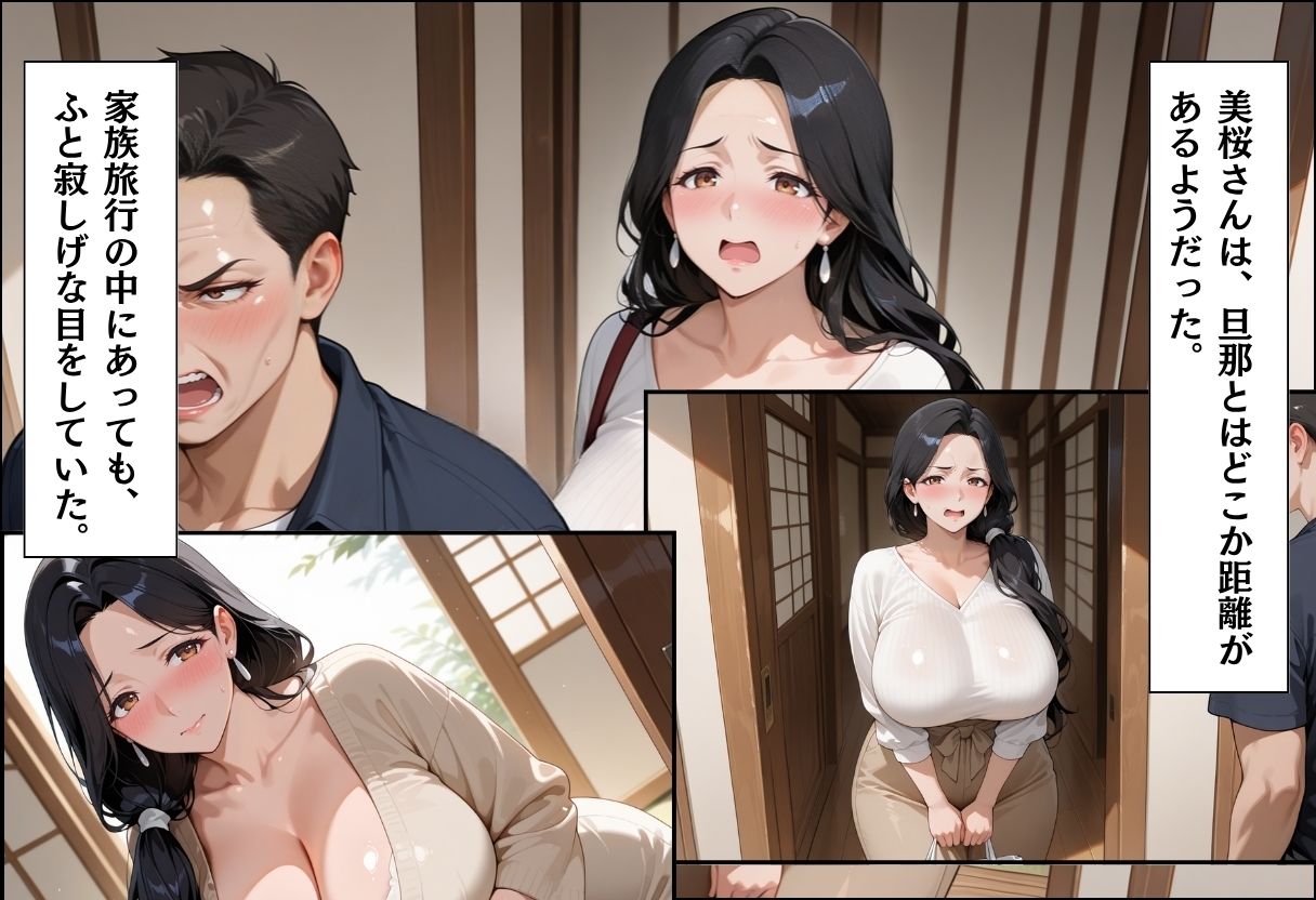 人妻キラーの俺が友達の爆乳ママを中出しで落とす話 〜温泉旅行編〜 - サンプル画像 3