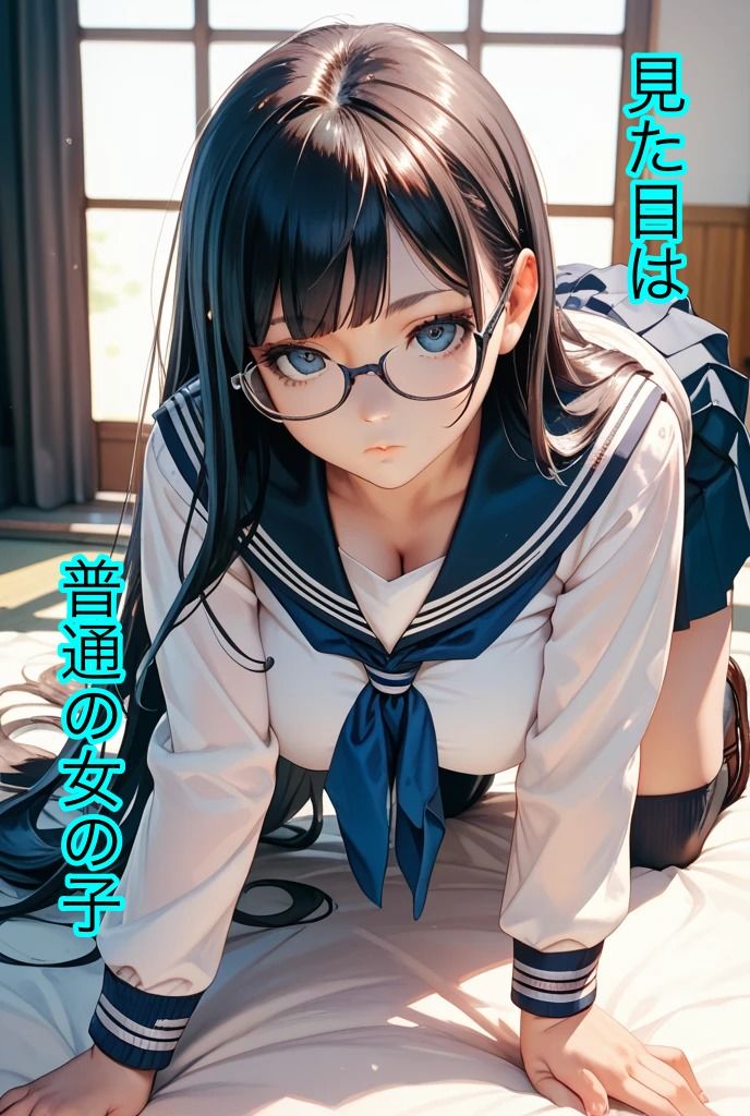 制服×メガネ×女の子 - サンプル画像 1