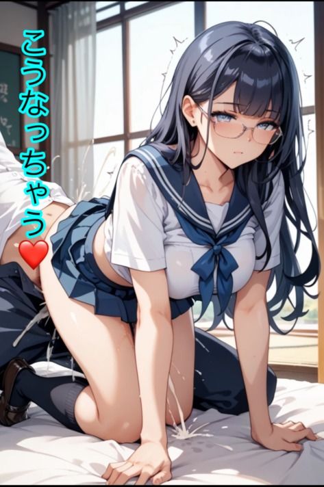 制服×メガネ×女の子 - サンプル画像 4