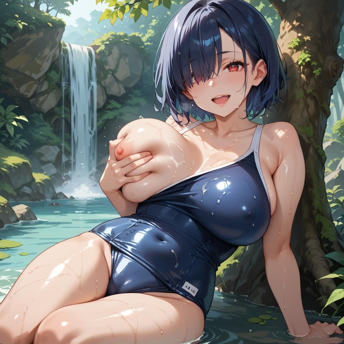 ぴたっとスク水〜真夏の種づけ大作戦〜 ぱーと5 - サンプル画像 1