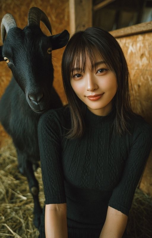 美女とヤギ〜彼女と一頭、秘密の取引 - サンプル画像 1