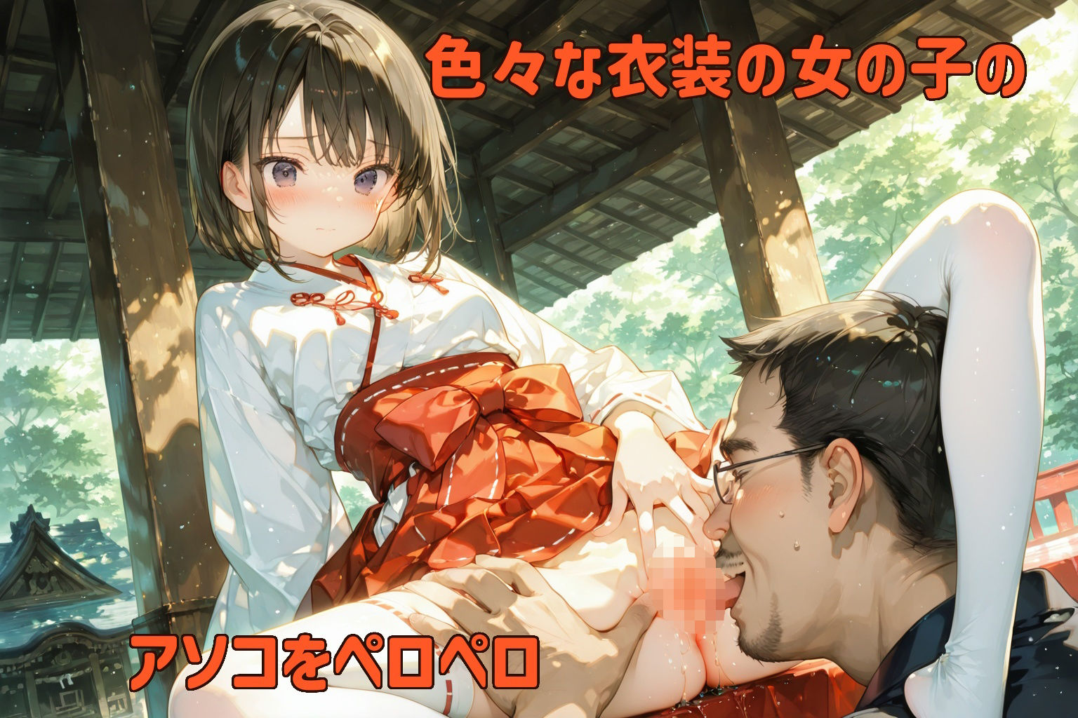 アソコをペロペロされちゃってる女の子のイラスト集 - サンプル画像 2