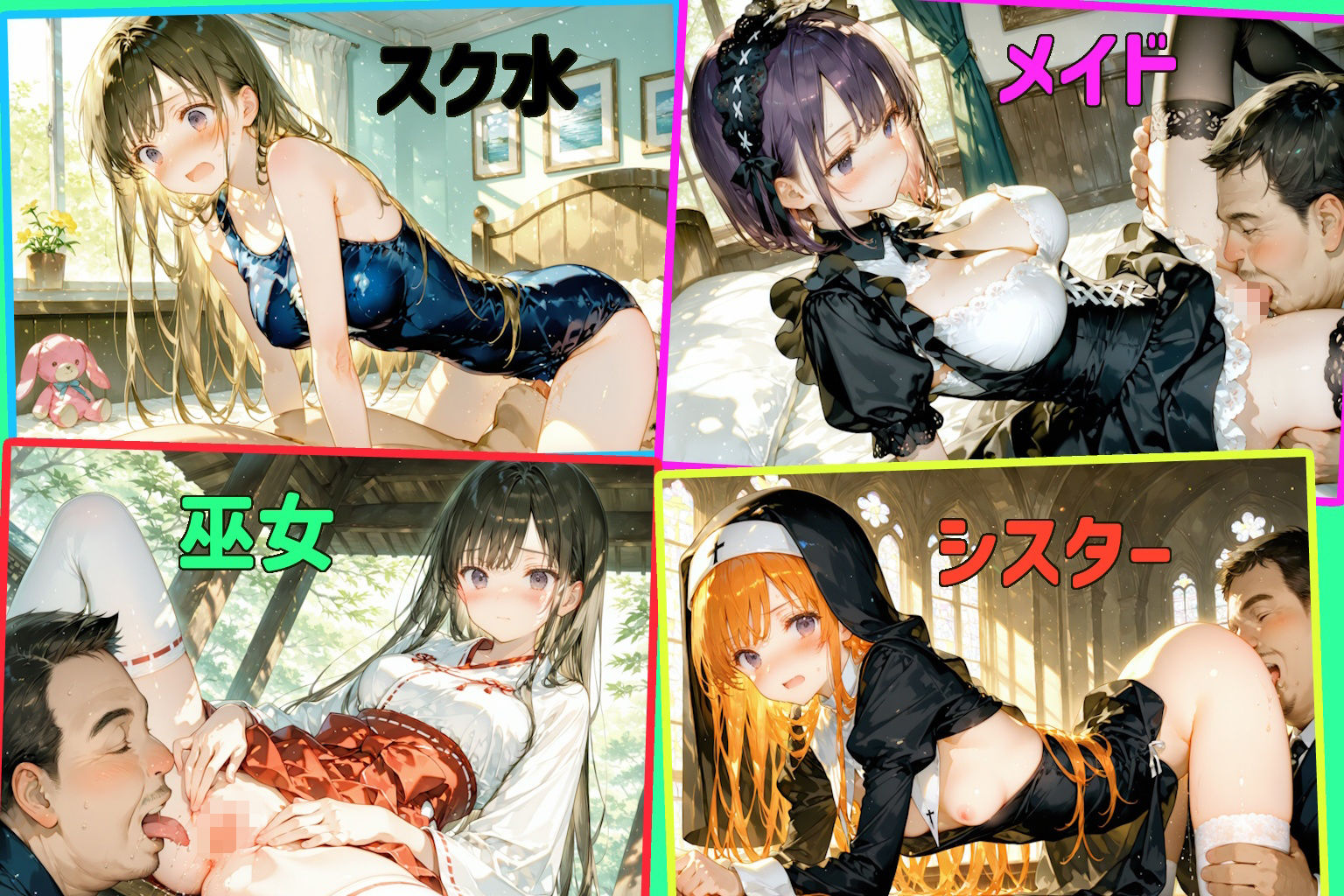 アソコをペロペロされちゃってる女の子のイラスト集 - サンプル画像 6