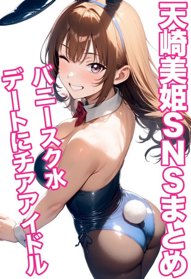 天崎美姫S N S まとめ バニースク水デートにチアアイドル - サンプル画像 1