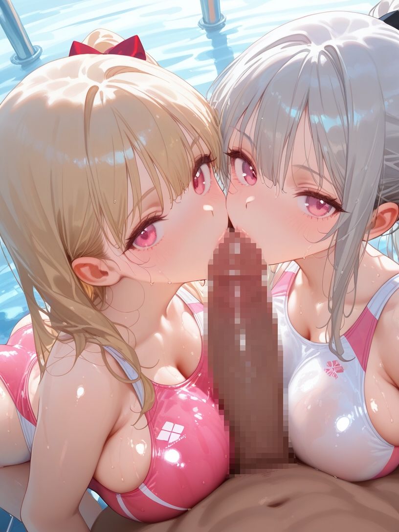 巨乳水泳部とハーレムエッチ2 - サンプル画像 4