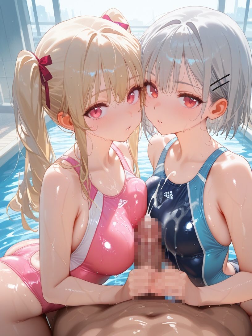 巨乳水泳部とハーレムエッチ3 - サンプル画像 1