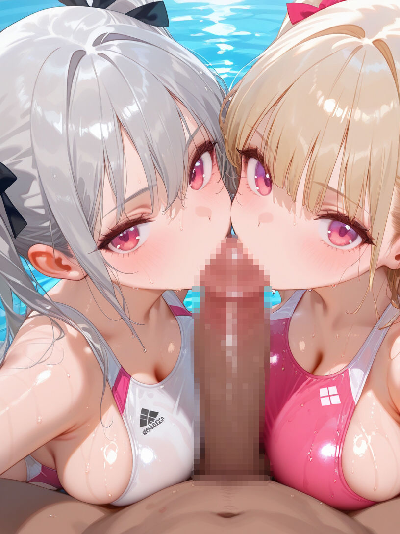巨乳水泳部とハーレムエッチ3 - サンプル画像 4