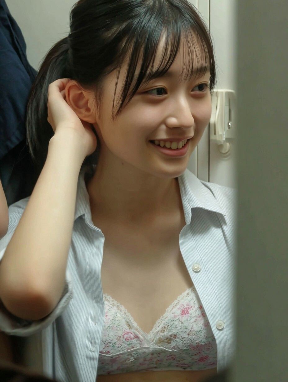 AIでしか覗けない、好奇心と背徳感の世界「更衣室」 - サンプル画像 1