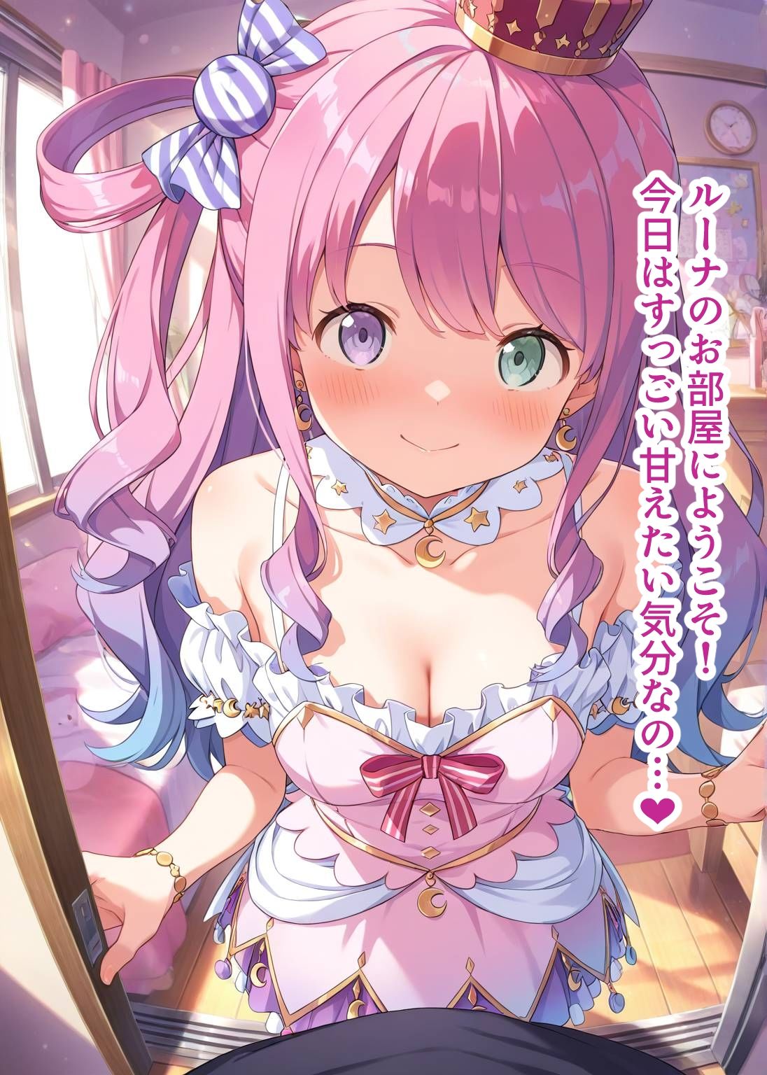 推しのVとセックスする話【姫〇ルーナ】 - サンプル画像 1