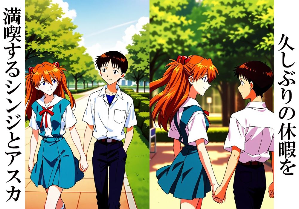 アスカとシンジがあまあまセックスをしてた話 - サンプル画像 2