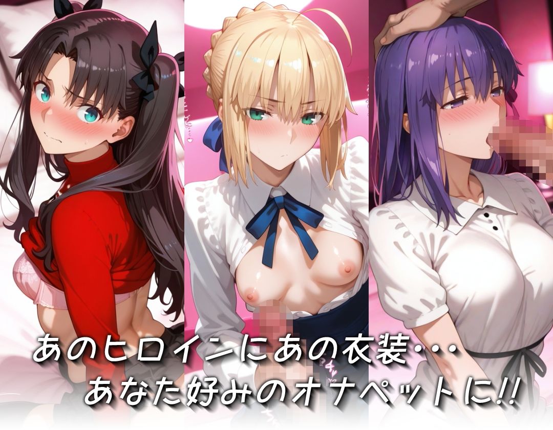 キセカエオナペット -F◯te stay night・お馴染みの衣装篇- - サンプル画像 2