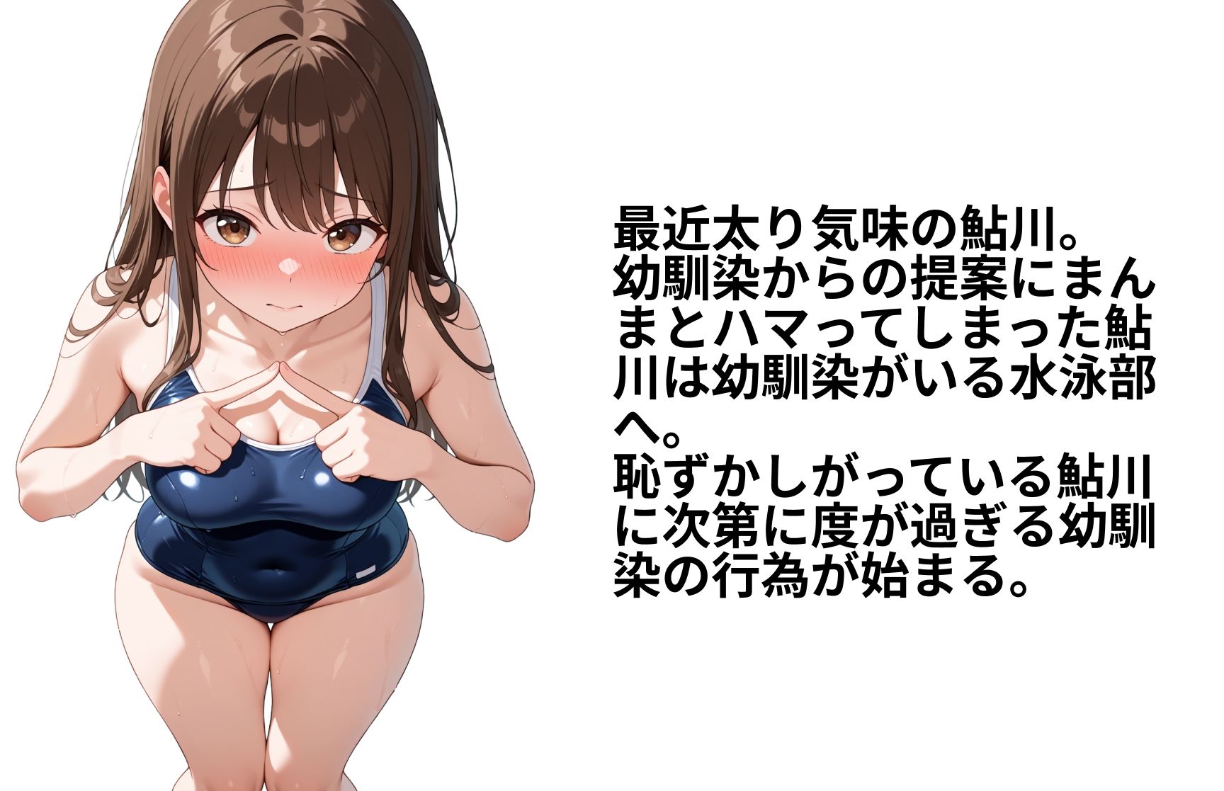 ぷにっと少女 幼馴染の水泳部で性交ダイエット - サンプル画像 2