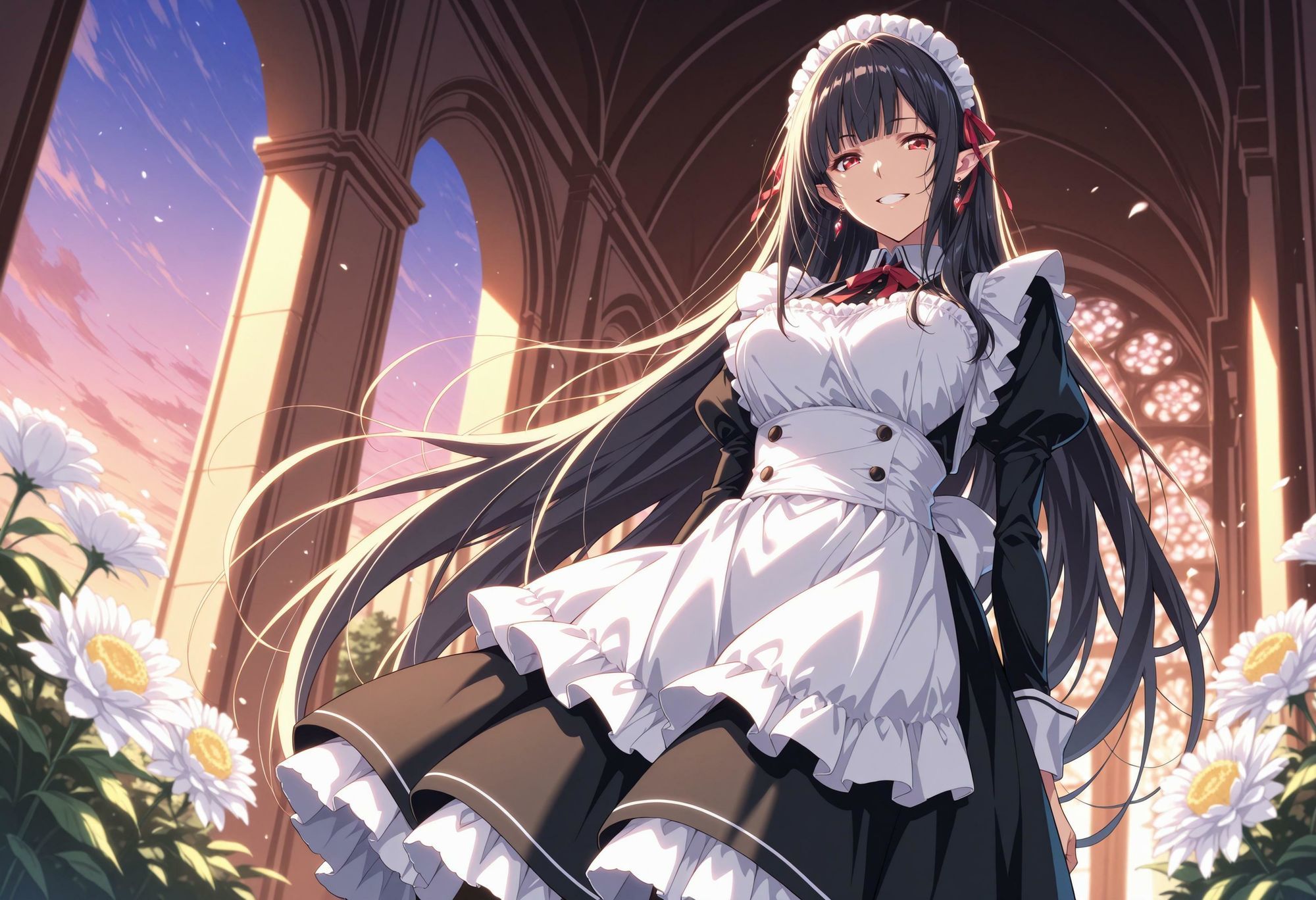 エルフのメイドさんからの熱烈ご奉仕！6 - サンプル画像 1