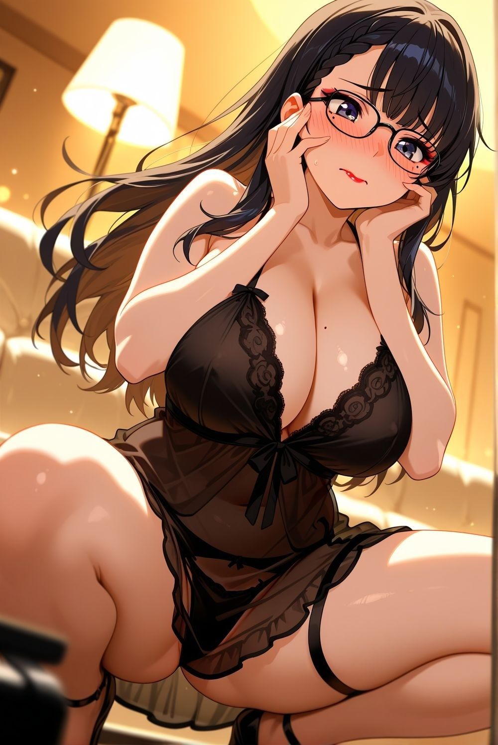 爆乳めがね美女りつこのエロ下着エッチ集 - サンプル画像 7