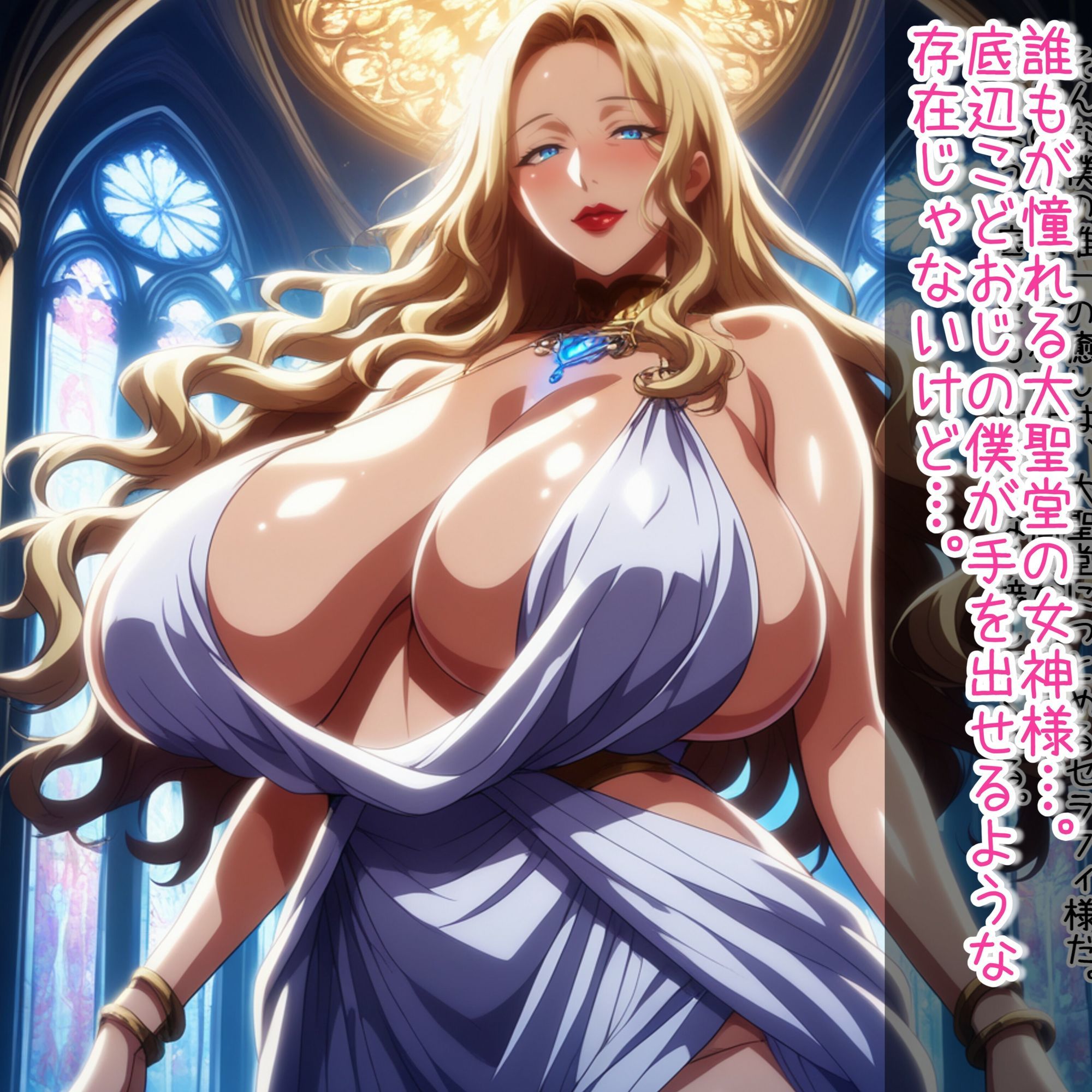 ムチムチ爆乳女神様とその従者をア〇リで私物化からの僕専用肉オナホにして好き放題する - サンプル画像 1