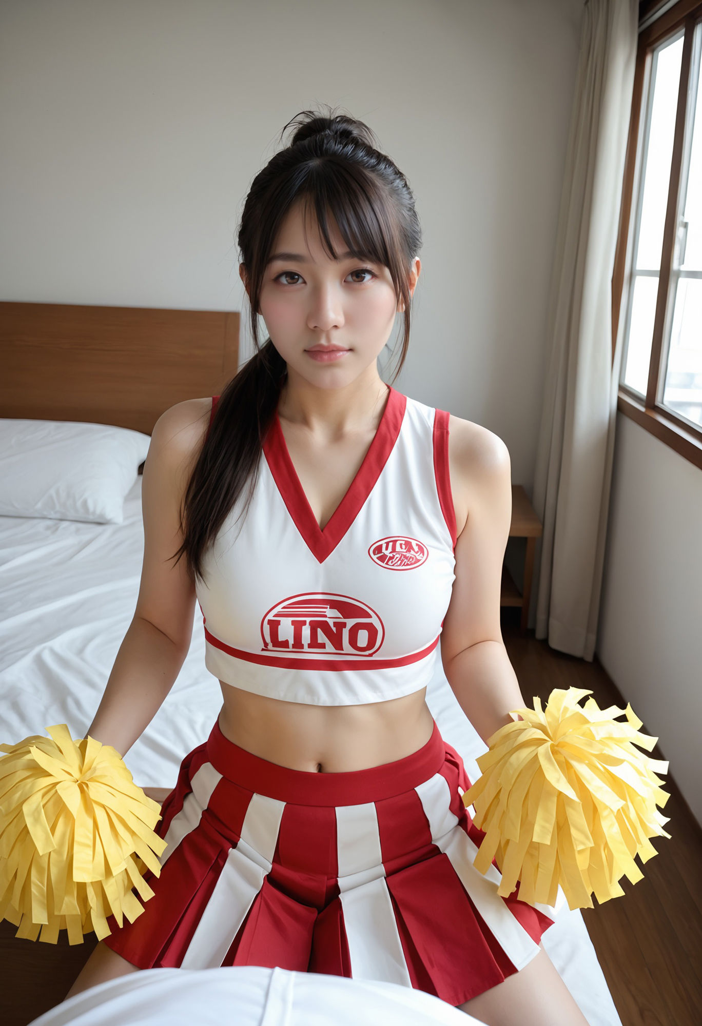 俺専属のチアガールが俺の自宅で寝顔を見れるとは - サンプル画像 5